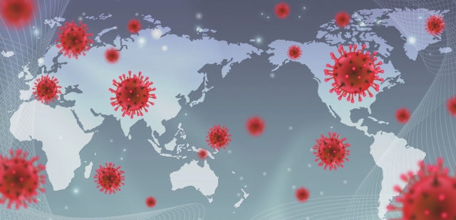世界に蔓延する新型コロナウイルス